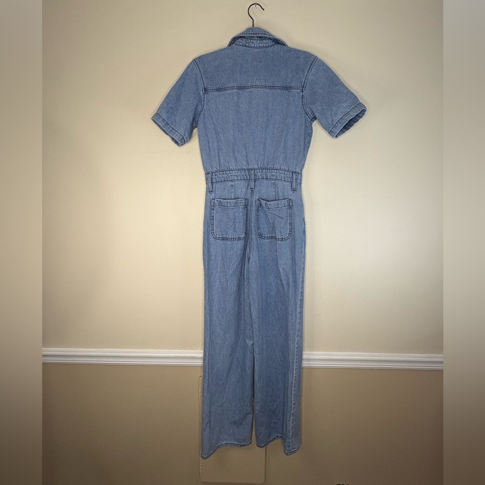 Women's Denim coverall-Jumpsuit - Picture 4 of 8